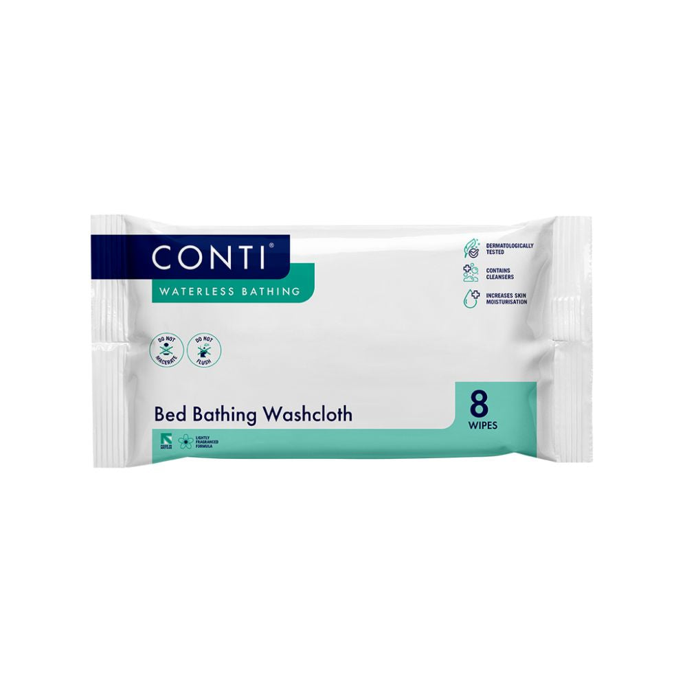 Conti Bed Bathing Washcloth Fragrance Free 8 Cloths