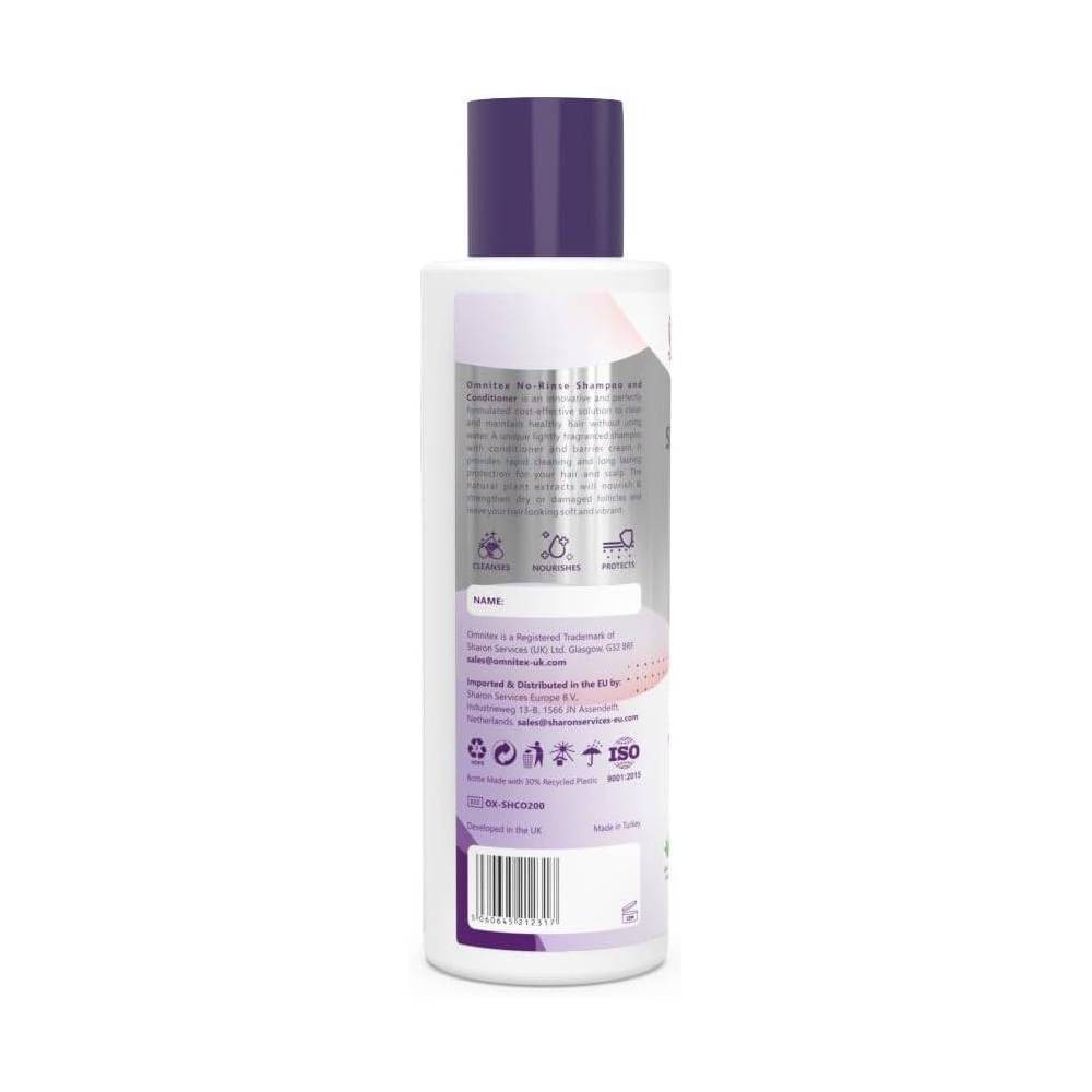 Omnitex 250ml Rinse Free Shampoo & Conditioner