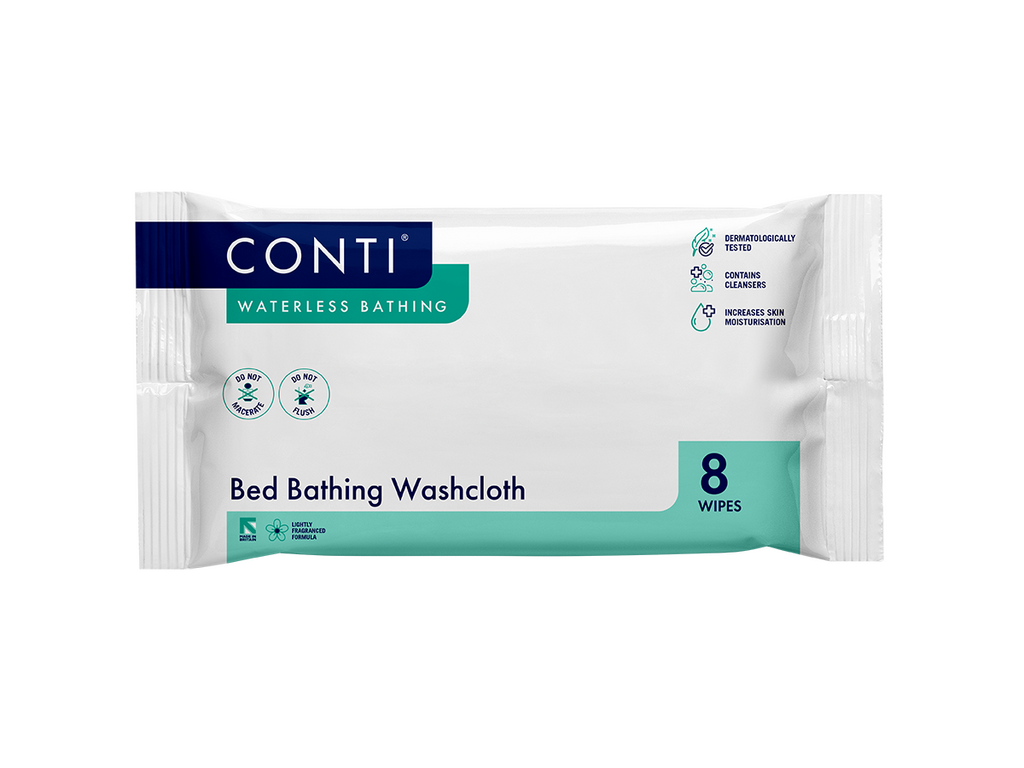 Conti Bed Bathing Washcloth Fragrance Free 8 Cloths