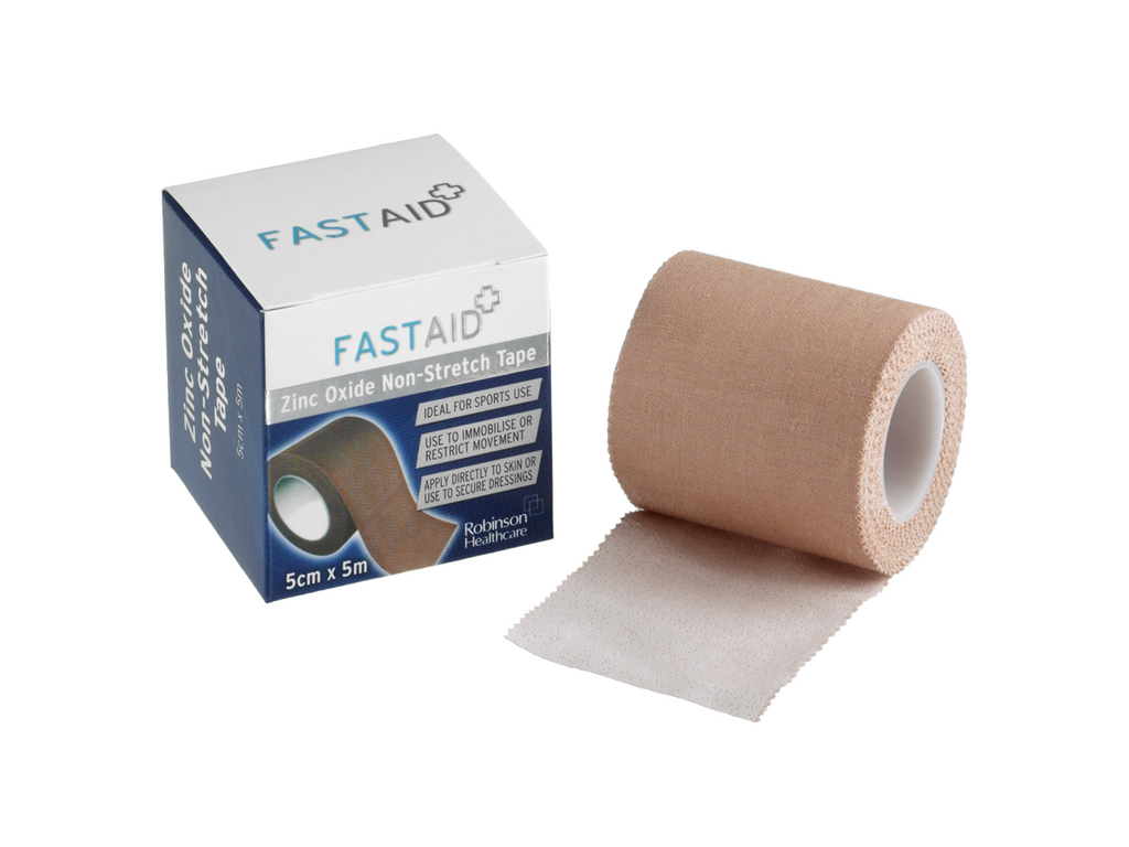 Fast Aid Zinc Oxide Non Stretch Tape 5cm x 5m