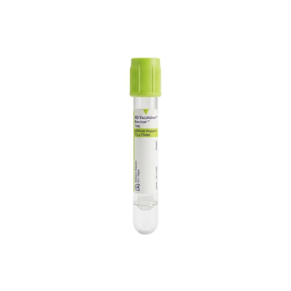 3ml BD Vacutainer Barricor Lithium Heparin Blood Collection Tubes