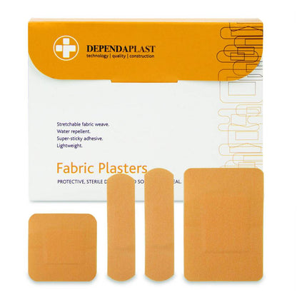 Dependaplast Advanced Fabric Plasters Assorted Box of 100 - UKMEDI