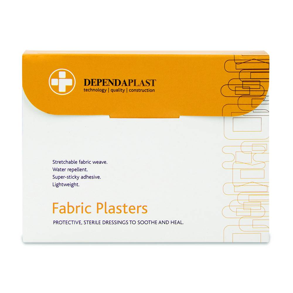 Dependaplast Advanced Fabric Plasters Assorted Box of 100 - UKMEDI - UK MEDICAL SUPPLIES