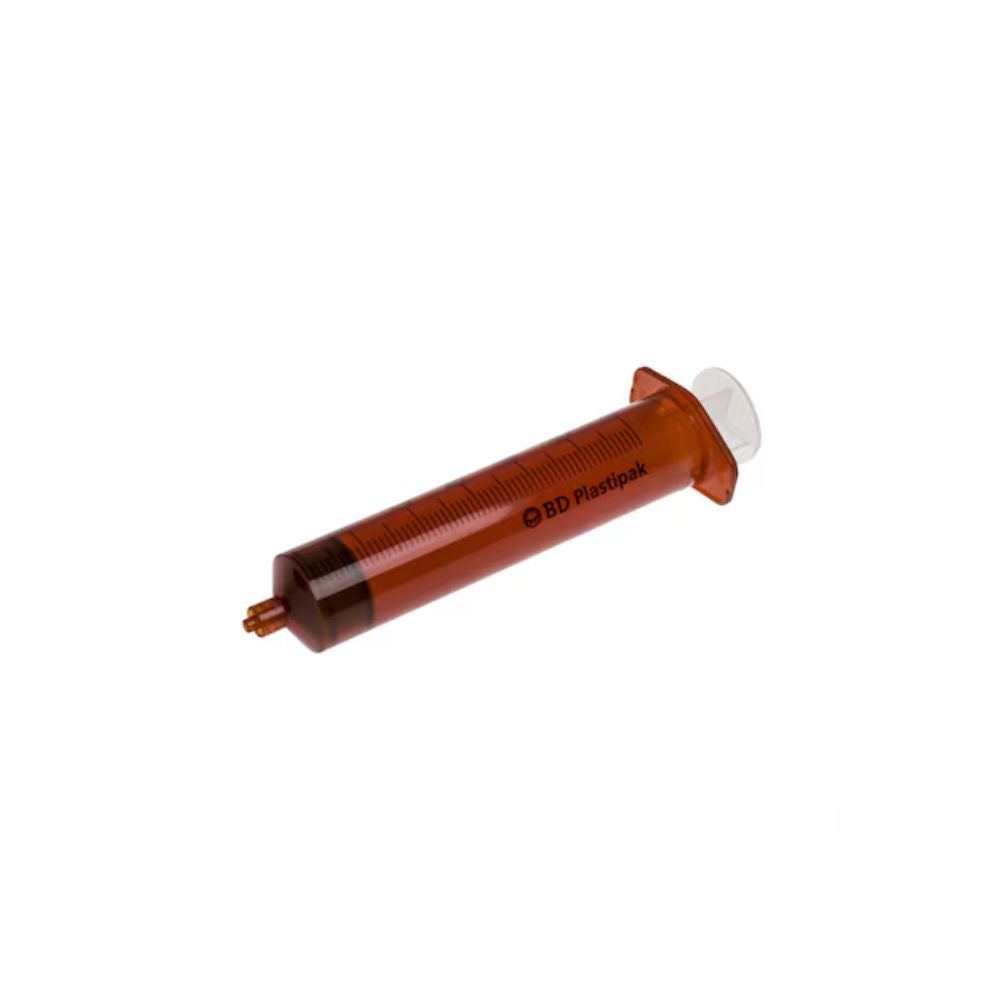 50ml BD Plastipak Amber Luer Lock Syringe