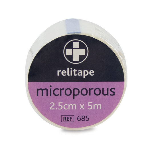 2.5cm x 5m Relitape Microporous Tape