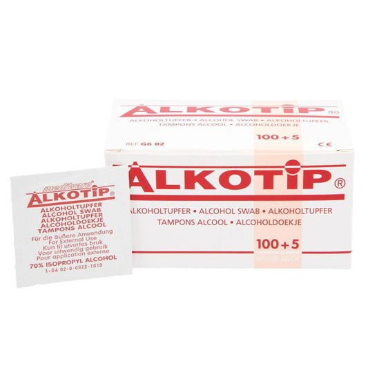 Alkotip 70% Pre Injection Alcohol Swabs