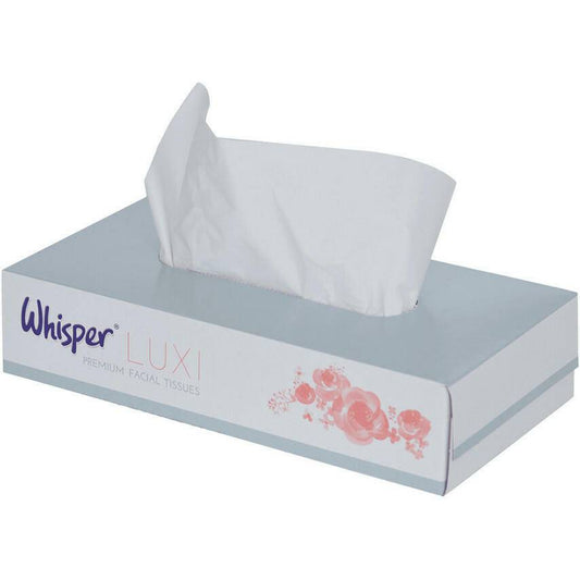 Whisper White Facial Tissues - 2ply - 100 sheets