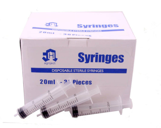 20ml Agriject Syringe Luer Slip Side Tip