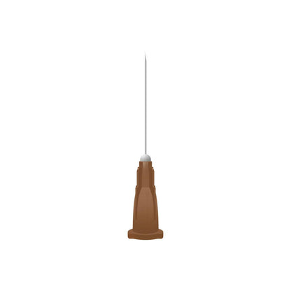 26g Brown 1 inch Unisharp Needles (25mm x 0.45mm) UN UKMEDI.CO.UK