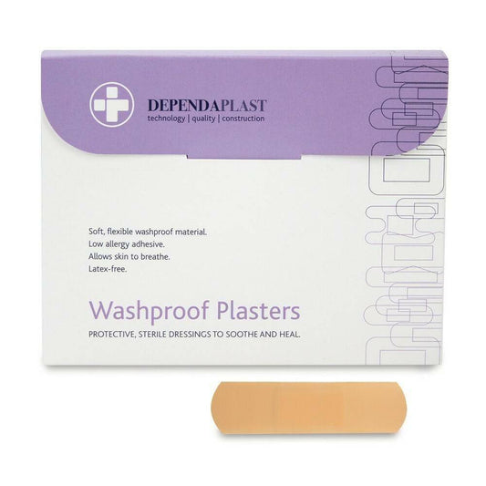 Dependaplast Washproof Plasters - 7cm x 2cm x 100