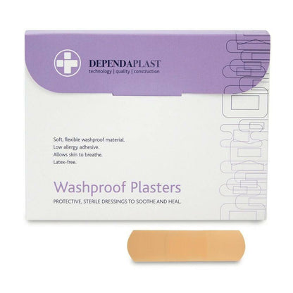 Dependaplast Washproof Plasters - 7cm x 2cm x 100 533 UKMEDI.CO.UK