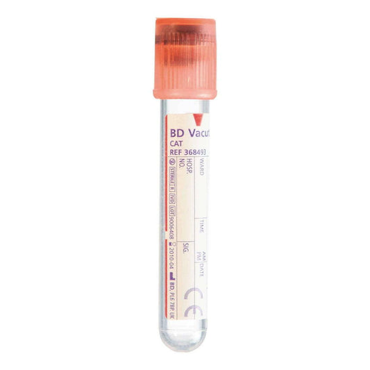 BD Vacutainer Tube Serum 6ml Red Blood Collection Tubes