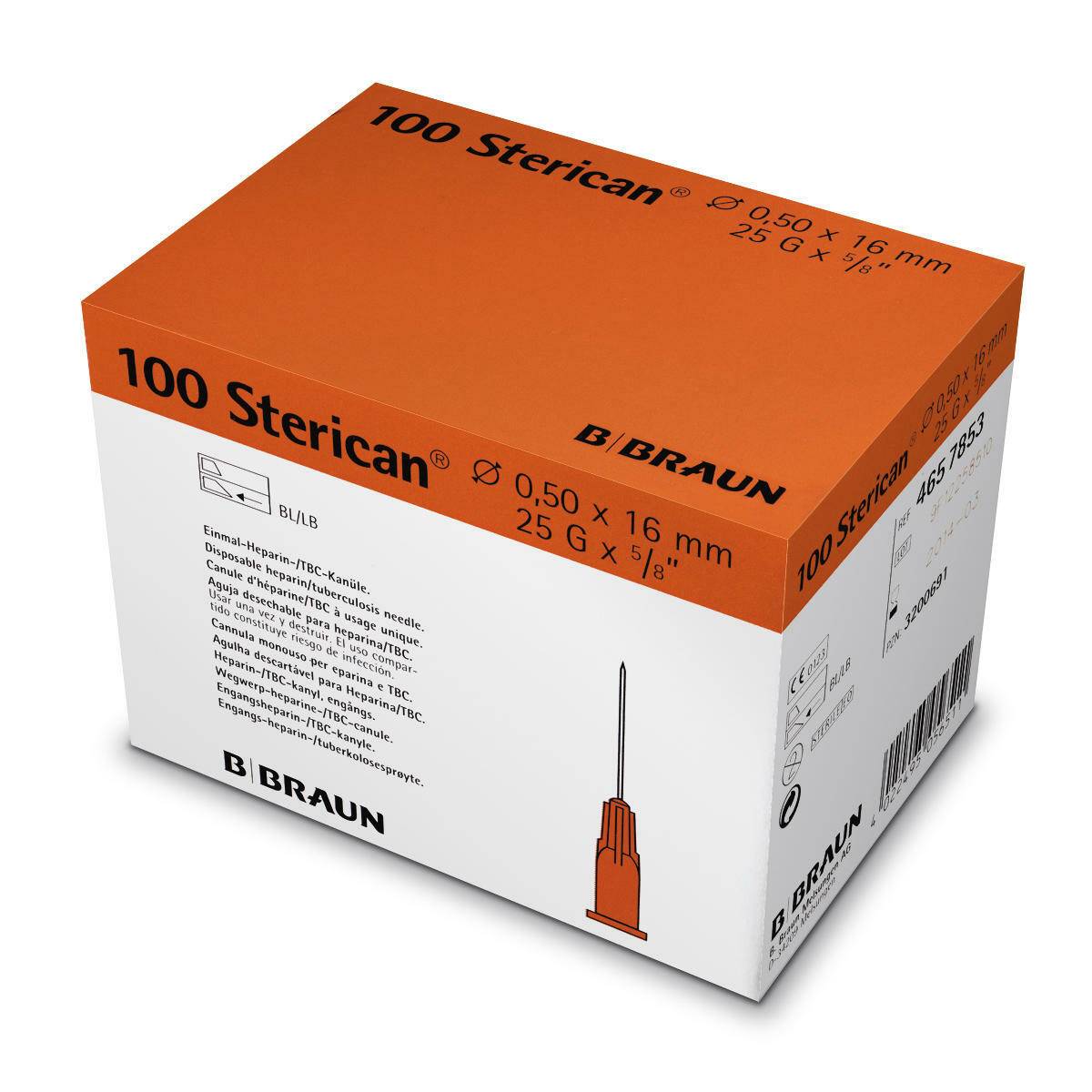 BBraun 25g Orange 5/8 inch BBraun Sterican Needles 4657853 UKMEDI - UK Medical Supplies