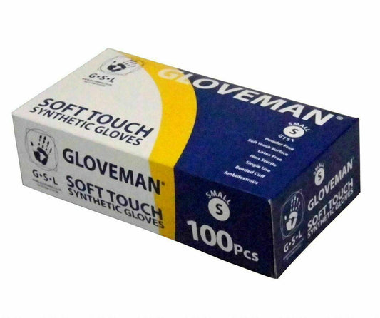 Gloveman White Synthetic Powder Free Gloves