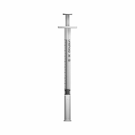 1ml 0.5 inch 29g Unisharp Syringe and Needle u100