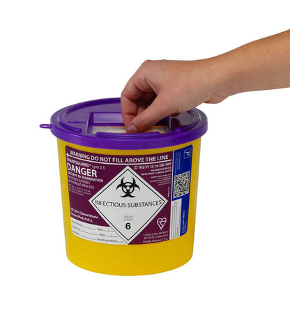 2.5 Litre Sharpsguard Purple Cyto Sharps Bin