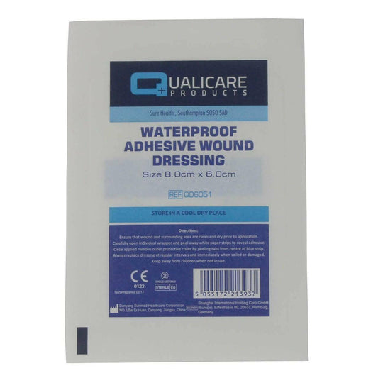 Waterproof Adhesive Wound Dressing 8cm x 6cm