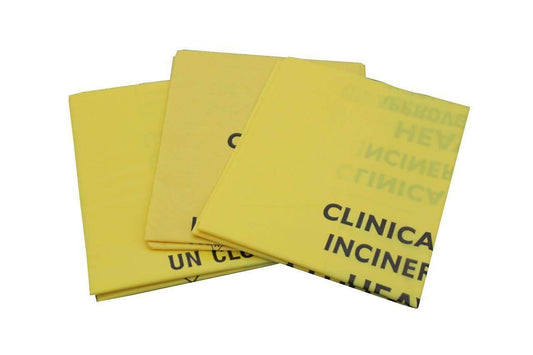 Yellow Medium Clinical Waste Sack 20 litres x 50