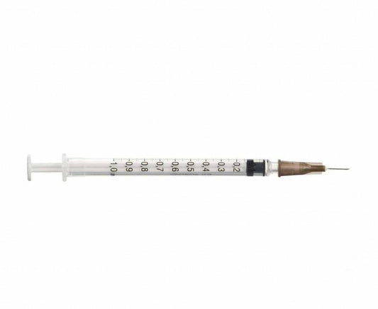 1ml + 26g 3/8 inch BD Plastipak Luer Slip Syringe and Needle