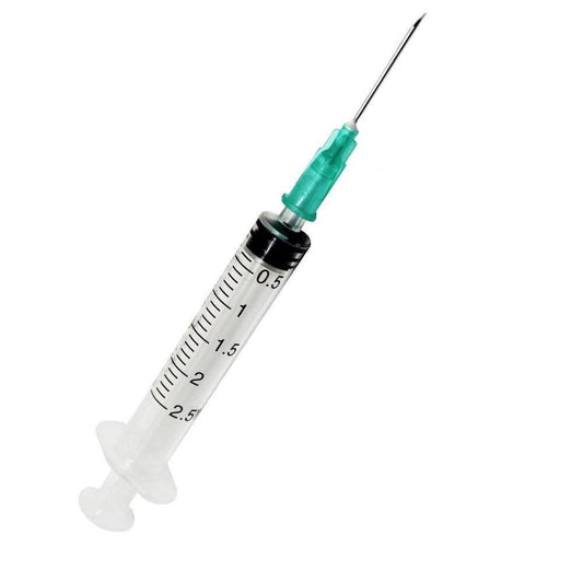 2.5ml + 21g 5/8 inch Terumo Luer Slip Syringe and Needle