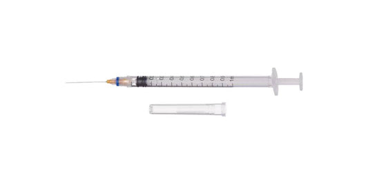 1ml 23g 1 inch Safety Needle and Syringe ClickZip