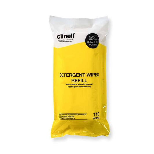 Clinell Detergent Tub 110 Wipes Refill