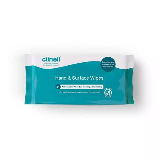 Clinell - Clinell Hand and Surface Wipes Pack of 84 - CAHW84 UKMEDI.CO.UK UK Medical Supplies