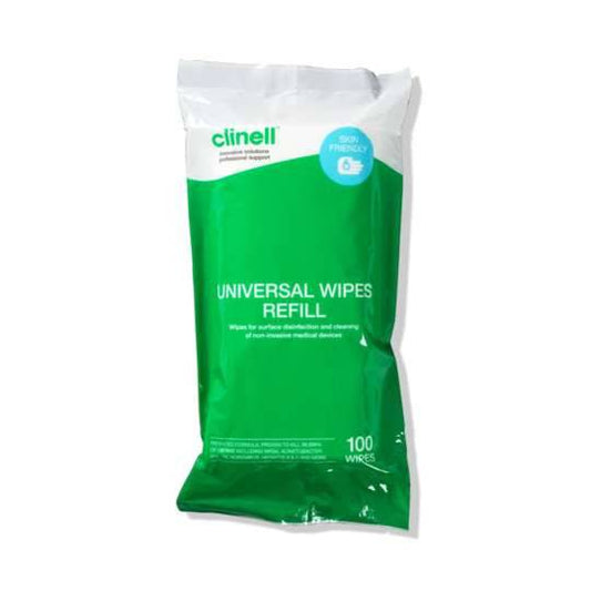 Clinell - Clinell Universal Wipes Tub Refill 100 - CWTUB100R UKMEDI.CO.UK UK Medical Supplies