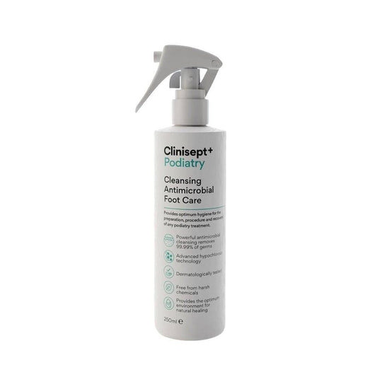 Clinisept+ Podiatry 250ml inc Trigger Spray Antimicrobial Foot Care Spray
