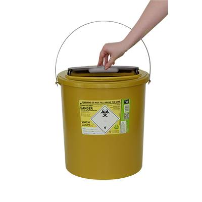 22L Sharpsguard Yellow Sharps Bin Extra Access