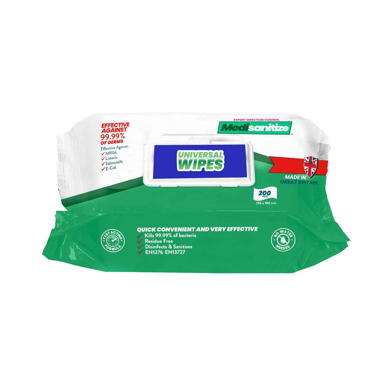 Medisanitize Universal Wipes Pack of 200