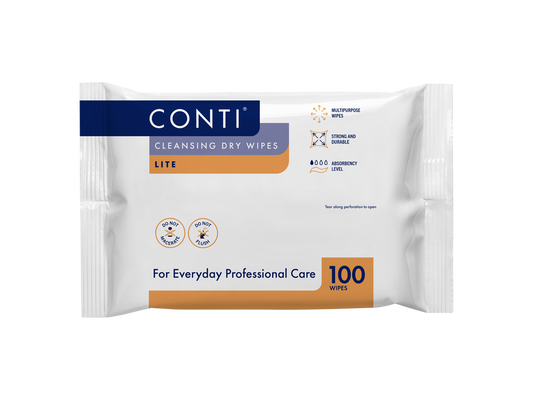 Conti Cleansing Dry Wipes Lite Small Pack of 100