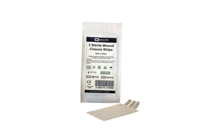 Qualicare - Wound closure strip 6mm x 75mm (3 strips) - QP7112 UKMEDI.CO.UK UK Medical Supplies