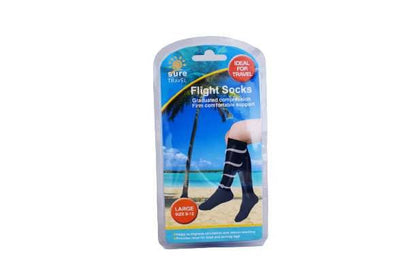 Sure Travel - Flight Socks Large - TR12374 UKMEDI.CO.UK UK Medical Supplies