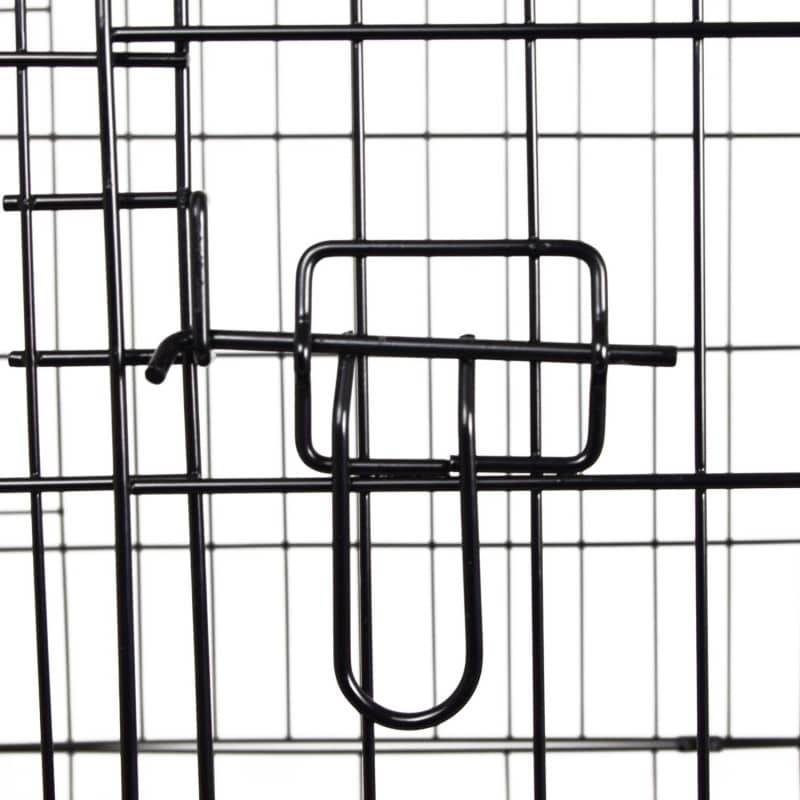 Black Folding Animal Cage Large  - UKMEDI - UK MEDICAL SUPPLIES