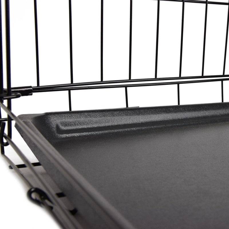 Black Folding Animal Cage Large  - UKMEDI - UK MEDICAL SUPPLIES