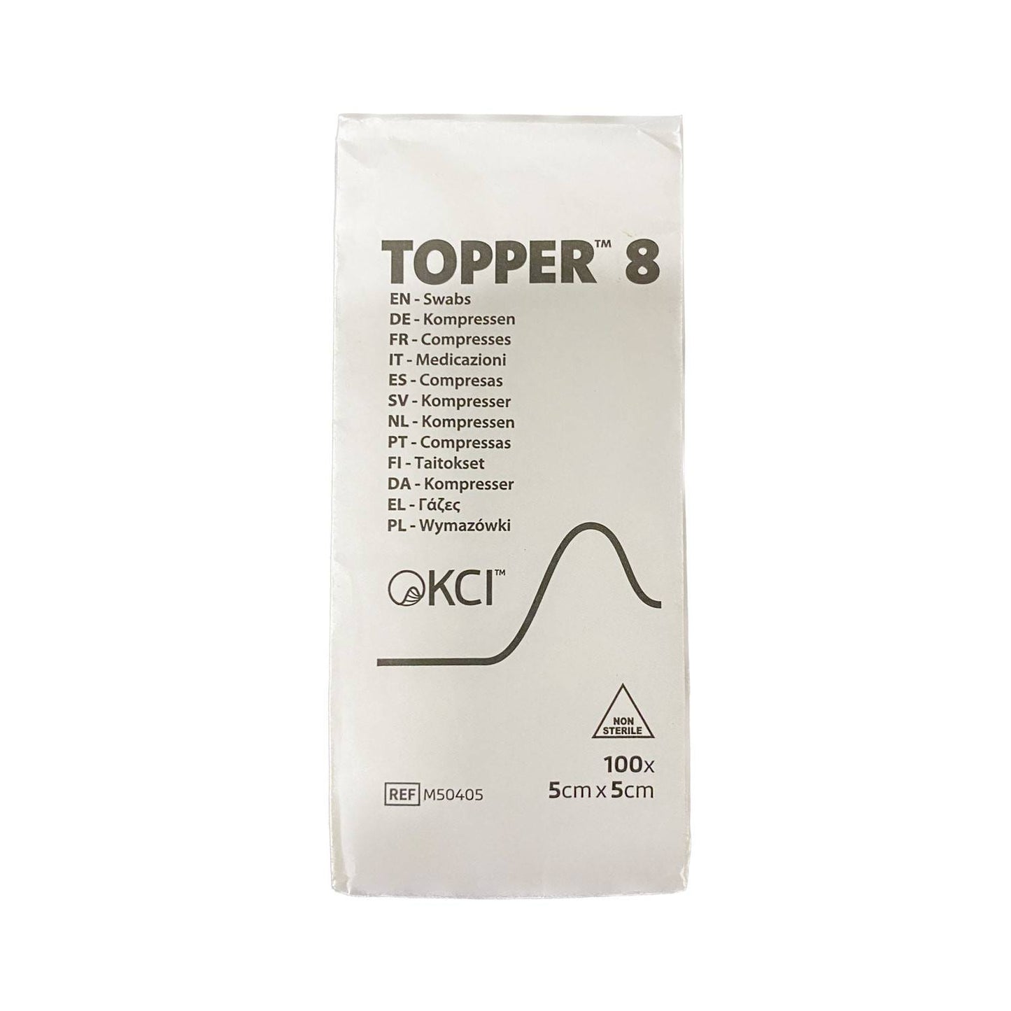 5cm x 5cm Topper 8 Swabs Pack of 100