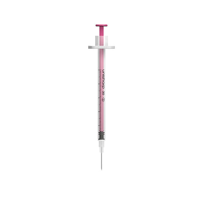 0.5ml 0.5 inch 30g Pink Unisharp Syringe and Needle u100