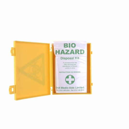 Biohazard Disposal Kit x 1 (Boxed) QI0430 UKMEDI.CO.UK