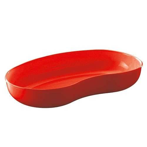 Red Large Plastic Kidney Dish