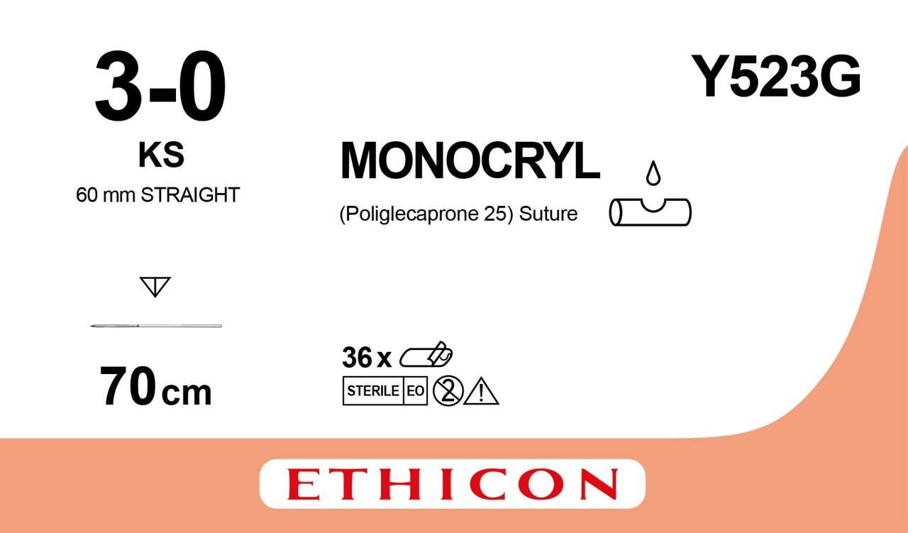 19mm 45cm 3-0 MONOCRYL Suture